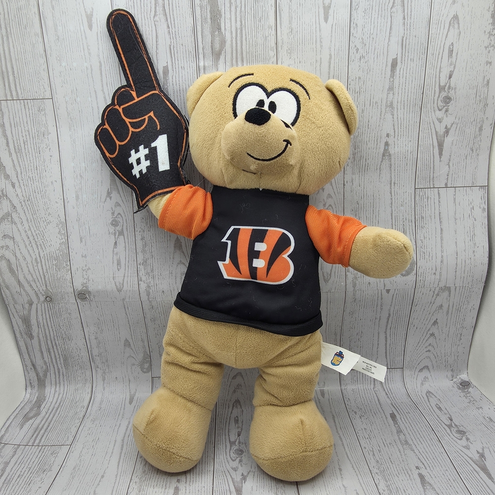 Cincinnati Bengals NFL plush bear "Who-Bear"/"Bengo Bear" 15 inches